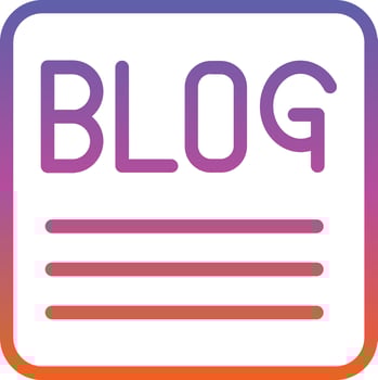 Blog Vector Icon Design