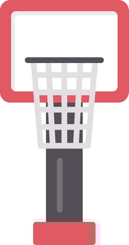 Basketball Hoop Creative Icon Design vector