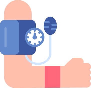 Blood Pressure Creative Icon Design vector