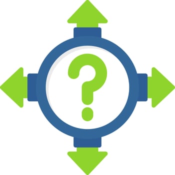 Uncertainty Creative Icon Design vector