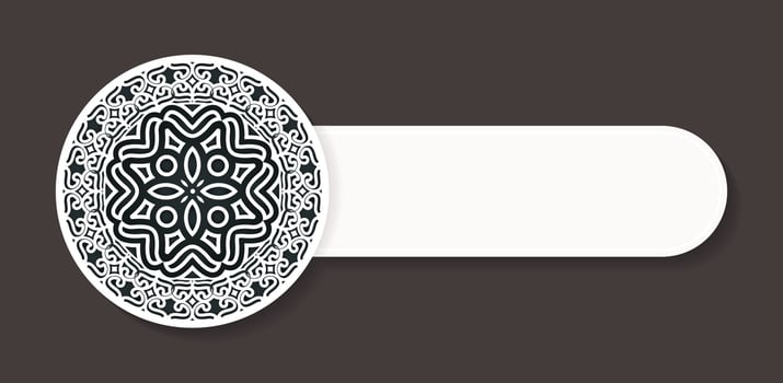 mandala decorative banner design template vector
