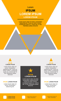 Modern digital marketing agency flyer template vector