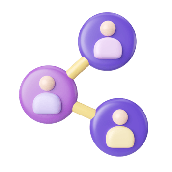 Connection 3D Illustration Icon png