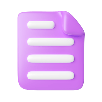 Document 3D Illustration Icon png