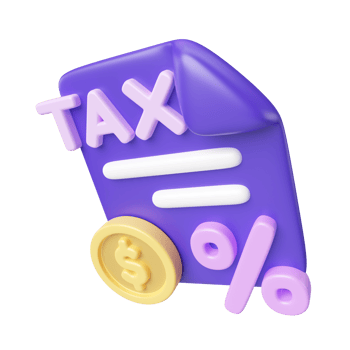 Taxes 3D Illustration Icon png
