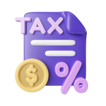 Taxes 3D Illustration Icon png