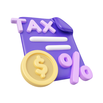 Taxes 3D Illustration Icon png
