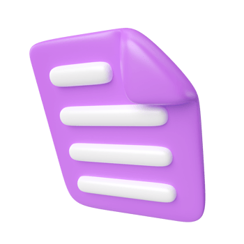 Document 3D Illustration Icon png