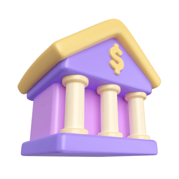 Bank 3D Illustration Icon png