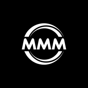 MMM letter logo design in illustration. Vector logo, calligraphy designs for logo, Poster, Invitation, etc.