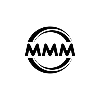 MMM letter logo design in illustration. Vector logo, calligraphy designs for logo, Poster, Invitation, etc.