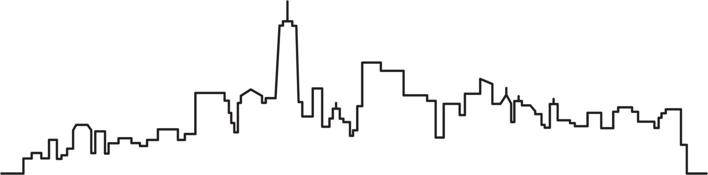 modern cityscape skyline outline drawing. png