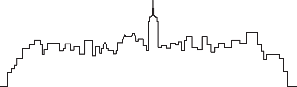 modern cityscape skyline outline drawing. png