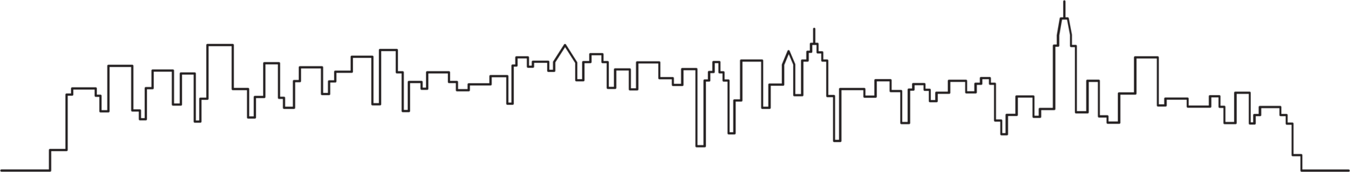 modern cityscape skyline outline drawing. png