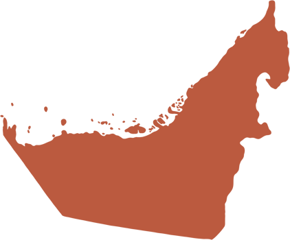doodle freehand drawing of united arab emirates map. png