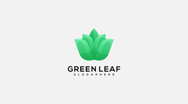 Nature Leaf lotus flower symbol vector icon logo design