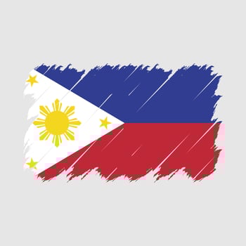 Philippines Flag Brush Vector