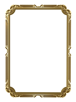 gold decorative frame png