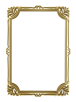 gold decorative frame png