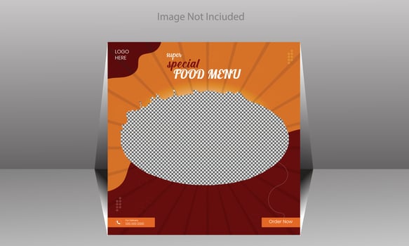 Special design food menu vector