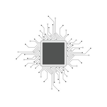 Abstract digital background with technology circuit board texture. Electronic motherboard illustration. Communication and engineering concept. Vector illustration