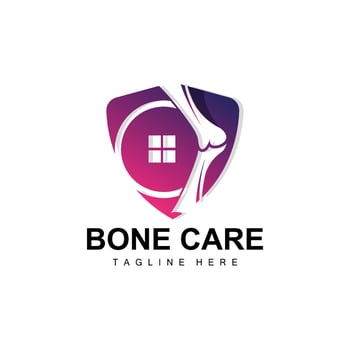 Bone Care Logo, Body Health Vector, Design For Bone Health, Pharmacy, Hospital, Health Product Brand vector