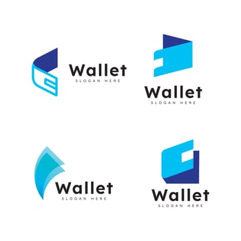 E wallet logo design vector design template