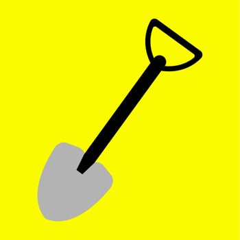 Shovel vector design