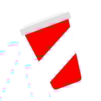 Drink cup vector design