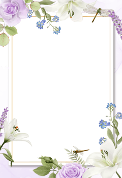 romantic wedding invitation card with greenery floral png