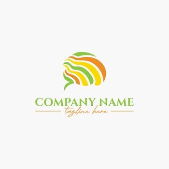 Abstract Colorful Brain Logo Ideas vector