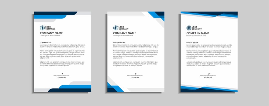 modern corporate letterhead template design vector