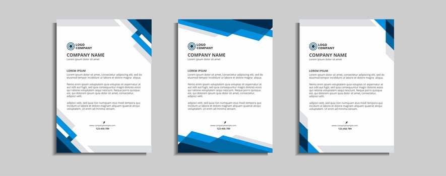 modern corporate letterhead template design vector
