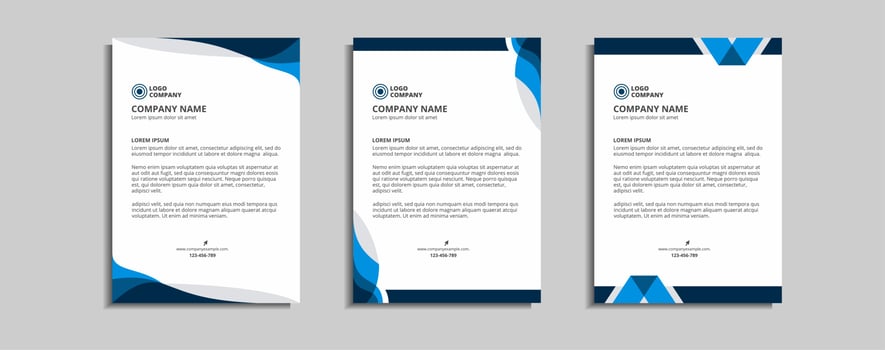 modern corporate letterhead template design vector