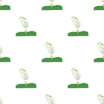 Golf ball pattern seamless vector