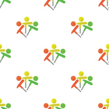 Golf emblem pattern seamless vector