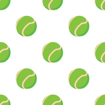 Tennis ball pattern seamless vector
