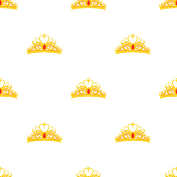Diadem pattern seamless vector