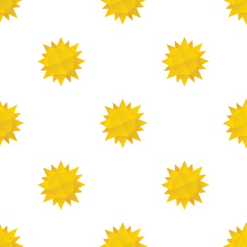 Origami sun pattern seamless vector