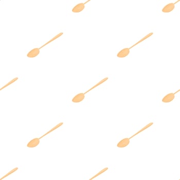 Wooden spoon pattern seamless vector