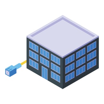 City internet provider icon isometric vector. Wireless service vector