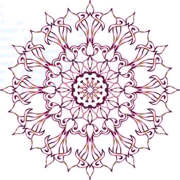 Luxury mandala design invitation template vector