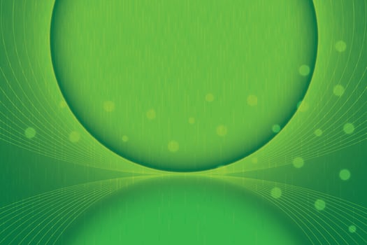 Abstract gradient background with green color, bokeh light, circle shape, modern stripes pattern. Vector illustration.