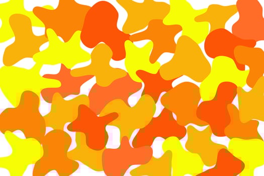 Abstract blobs background. Random colorful dynamic bubble pattern. Cartoon bright background. vector