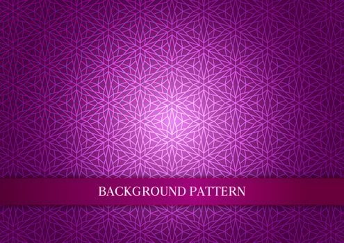 Abstract geometry flower pink pattern decoration backdrop background vector
