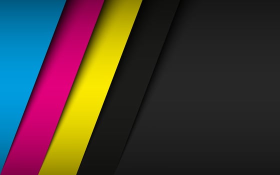 Modern cmyk business design concept. Cmyk print color background. Vector abstract banner