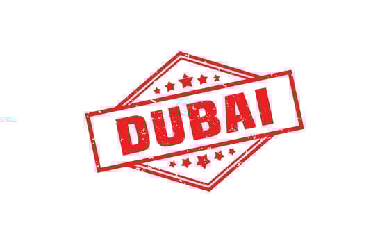DUBAI stamp rubber with grunge style on white background vector
