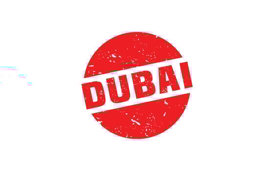 DUBAI stamp rubber with grunge style on white background vector