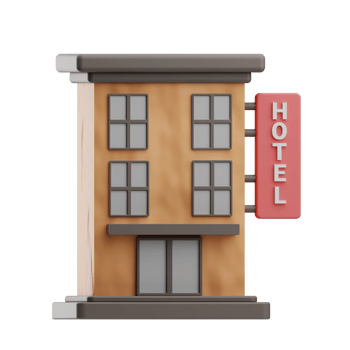 hotel illustration 3d png