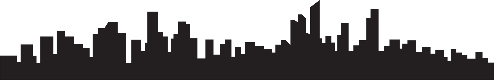 modern cityscape skyline silhouette drawing. png